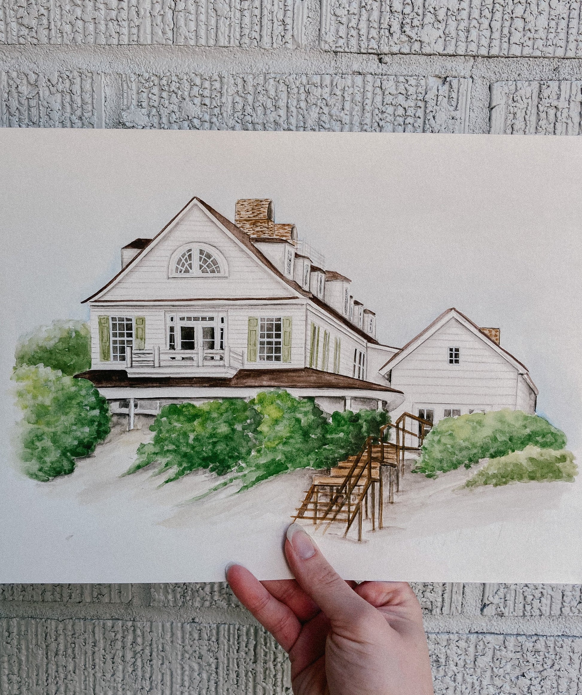 Hand Painted Watercolor House Portrait: New Home Gift, First Home, Realtor Gift, Personalized, Custom, Housewarming, Wedding Gift