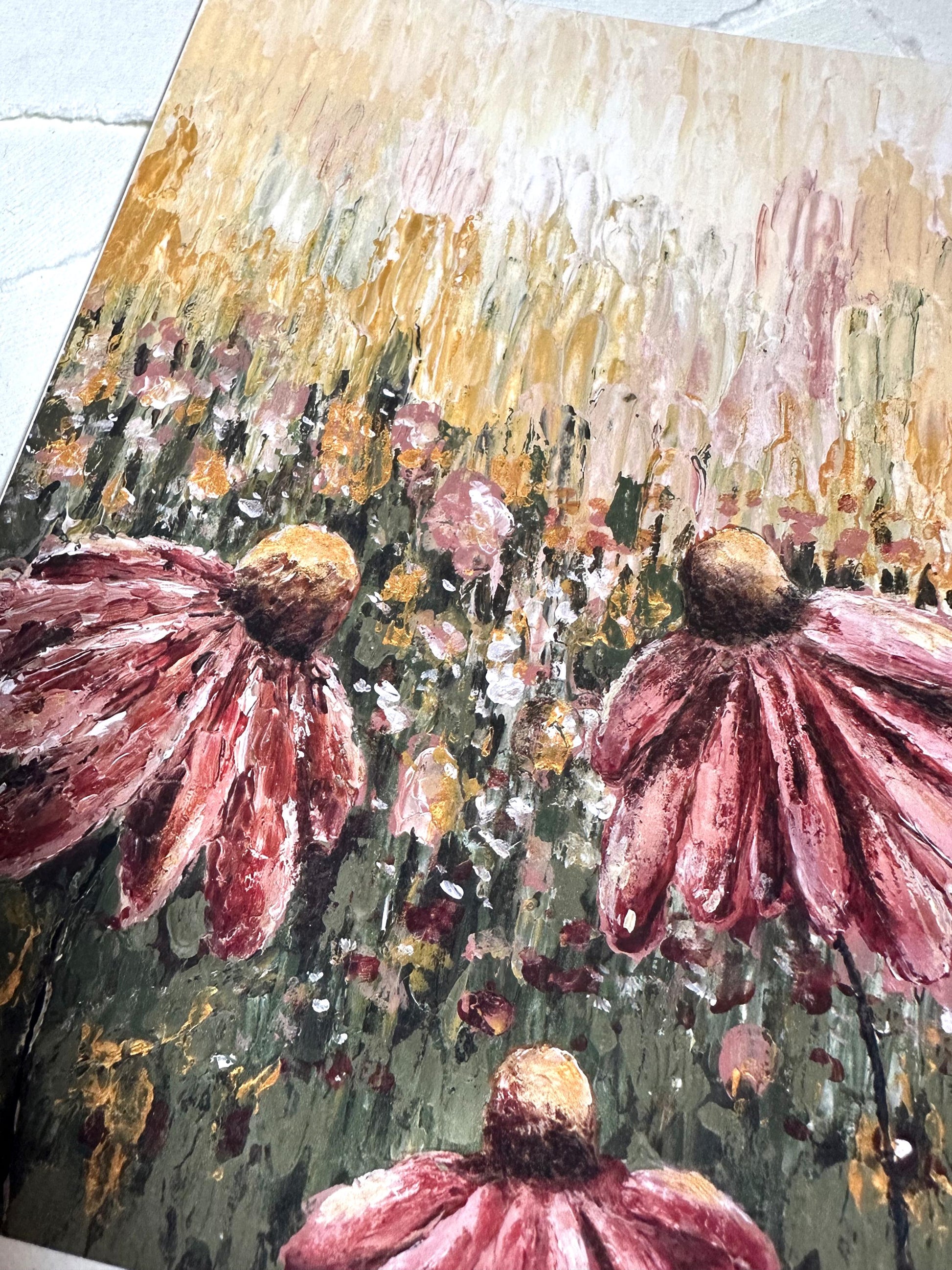 Physical Print - "Cone Flowers"