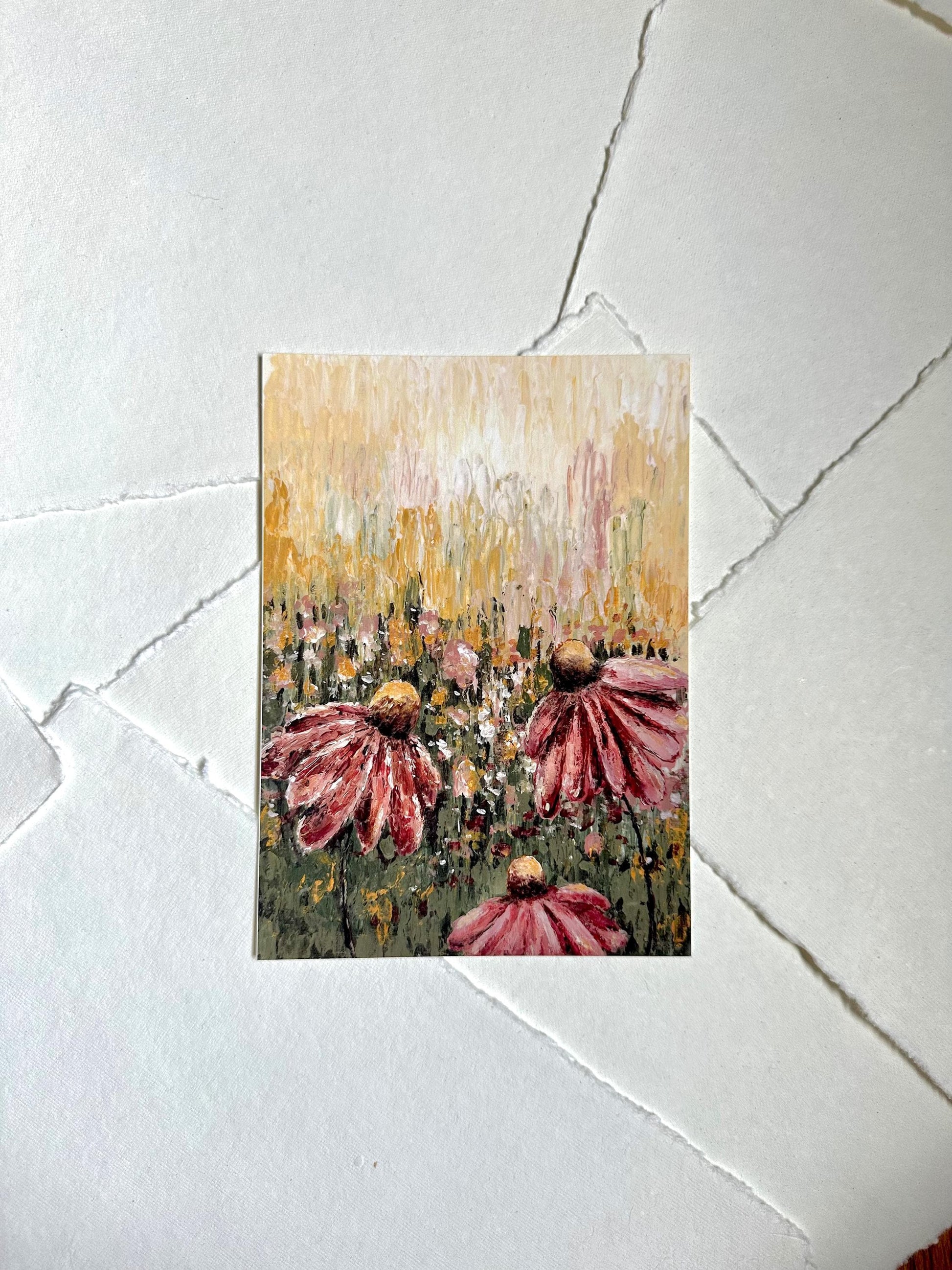 Physical Print - "Cone Flowers"