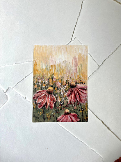 Physical Print - "Cone Flowers"